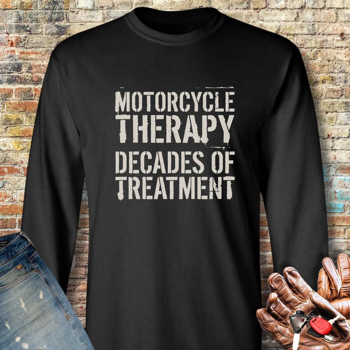Decades Of Treatment Long Sleeve T-Shirt - Black