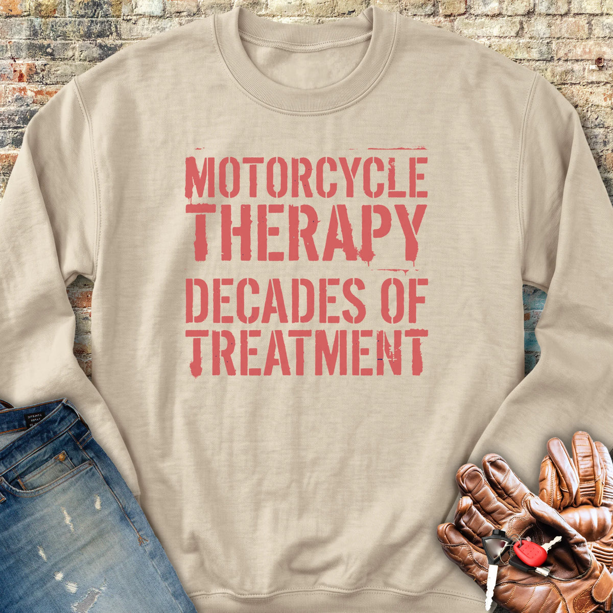 Decades Of Treatment Sweatshirt - Sand