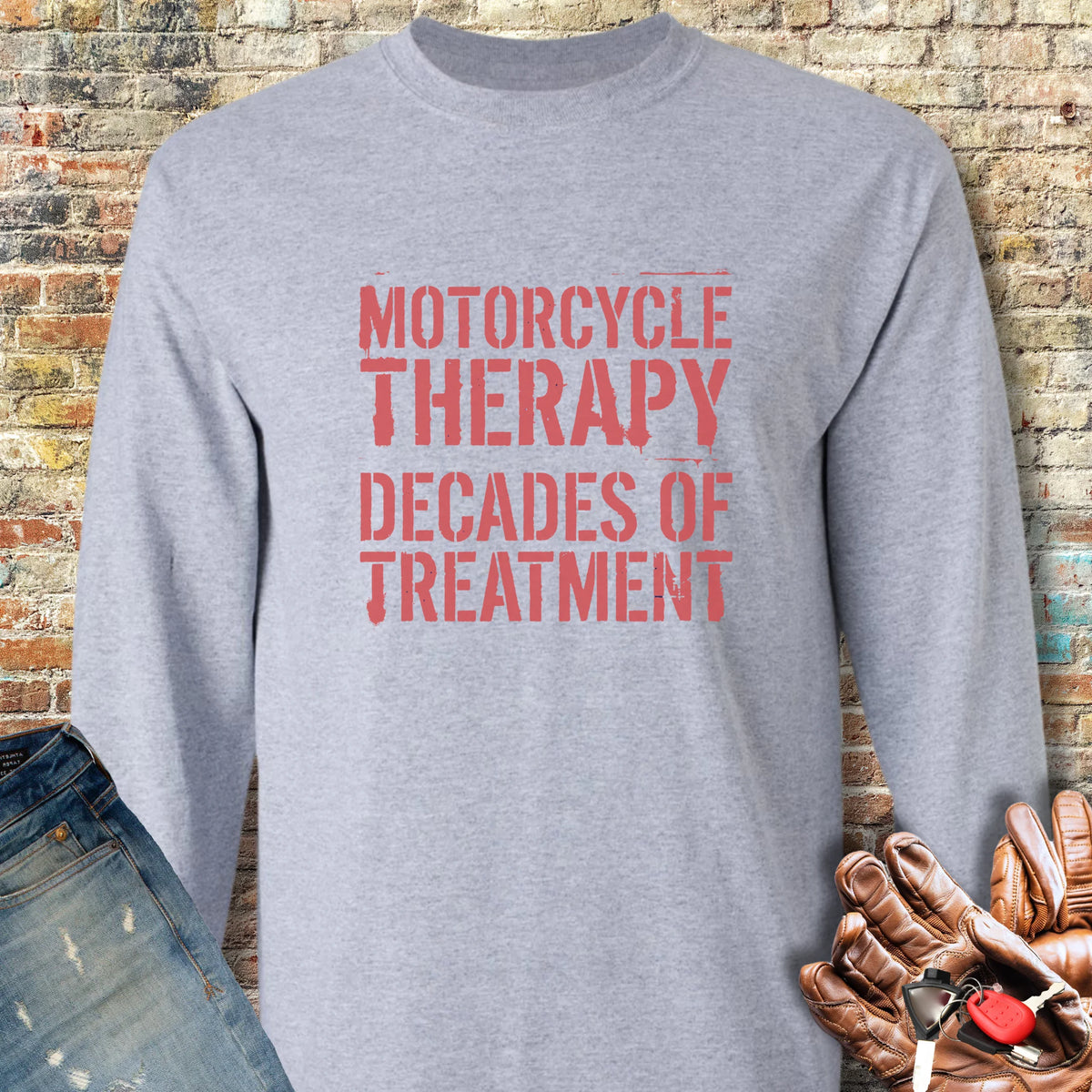 Decades Of Treatment Long Sleeve T-Shirt - Sport Grey