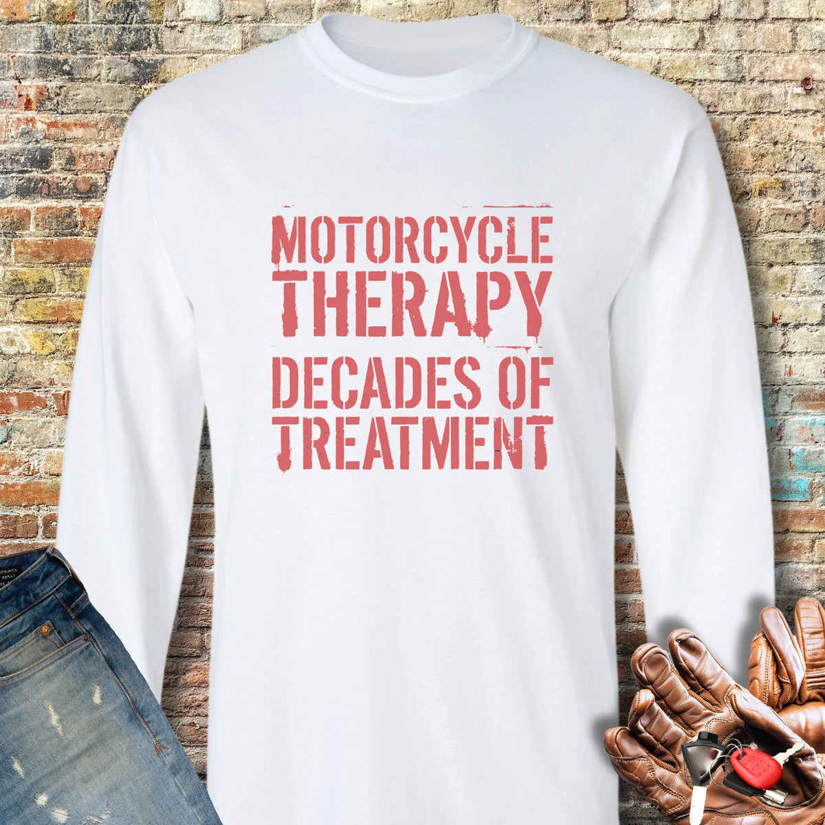 Decades Of Treatment Long Sleeve T-Shirt - White