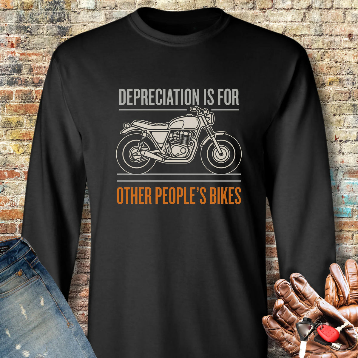 Depreciation Long Sleeve T-Shirt - Black