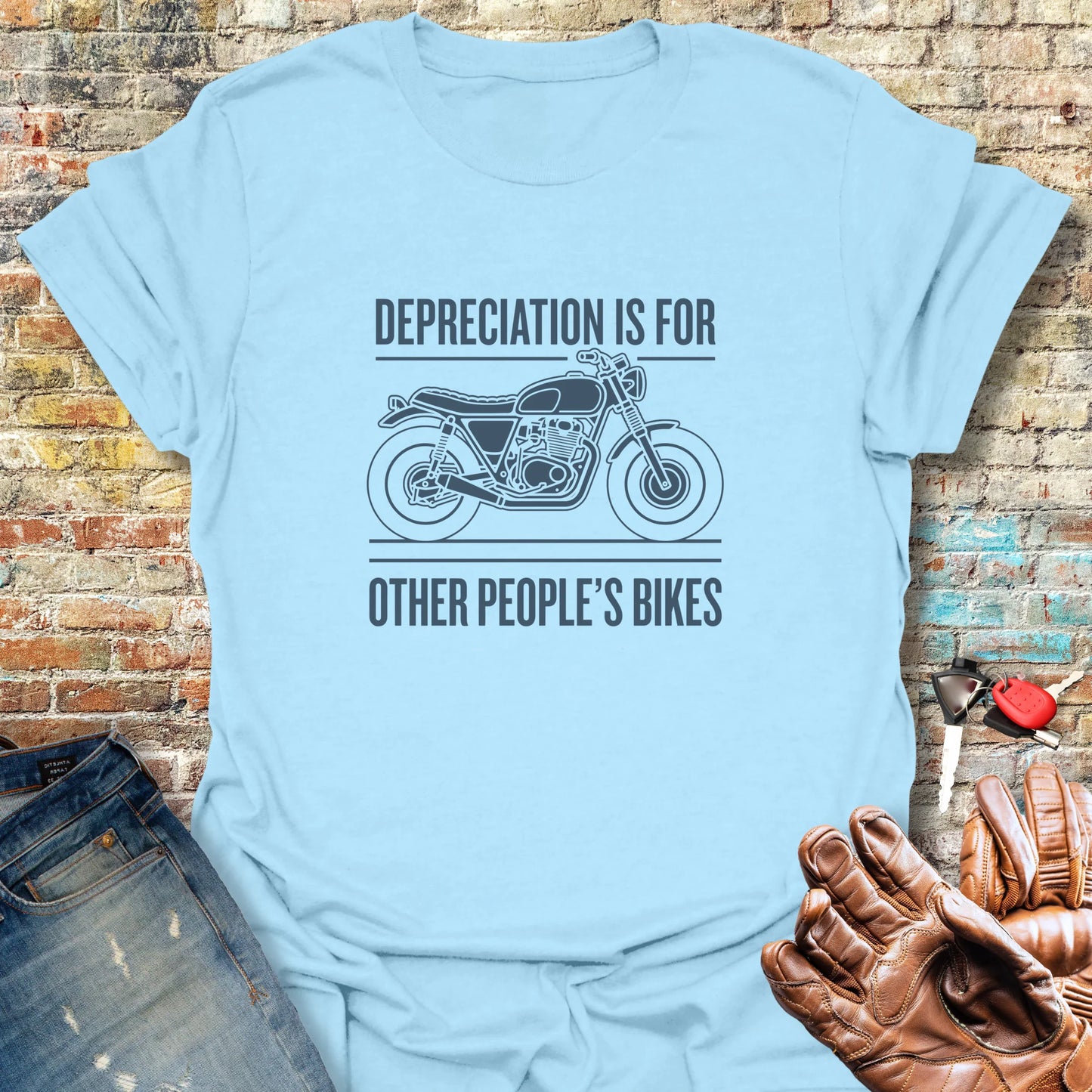 Depreciation T-Shirt - Light Blue