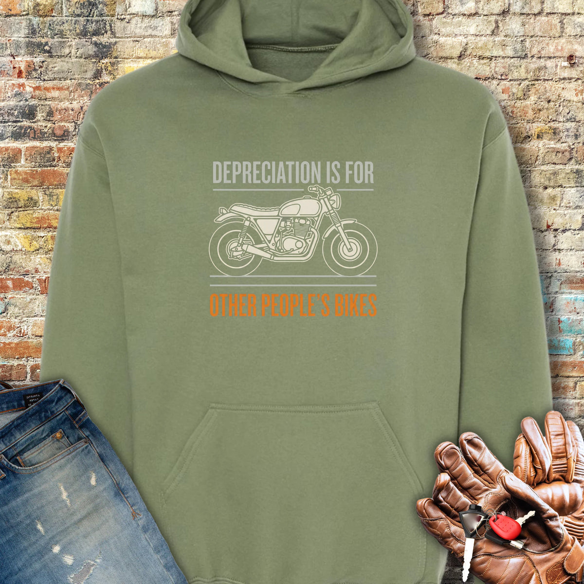 Depreciation Hoodie - Military Green