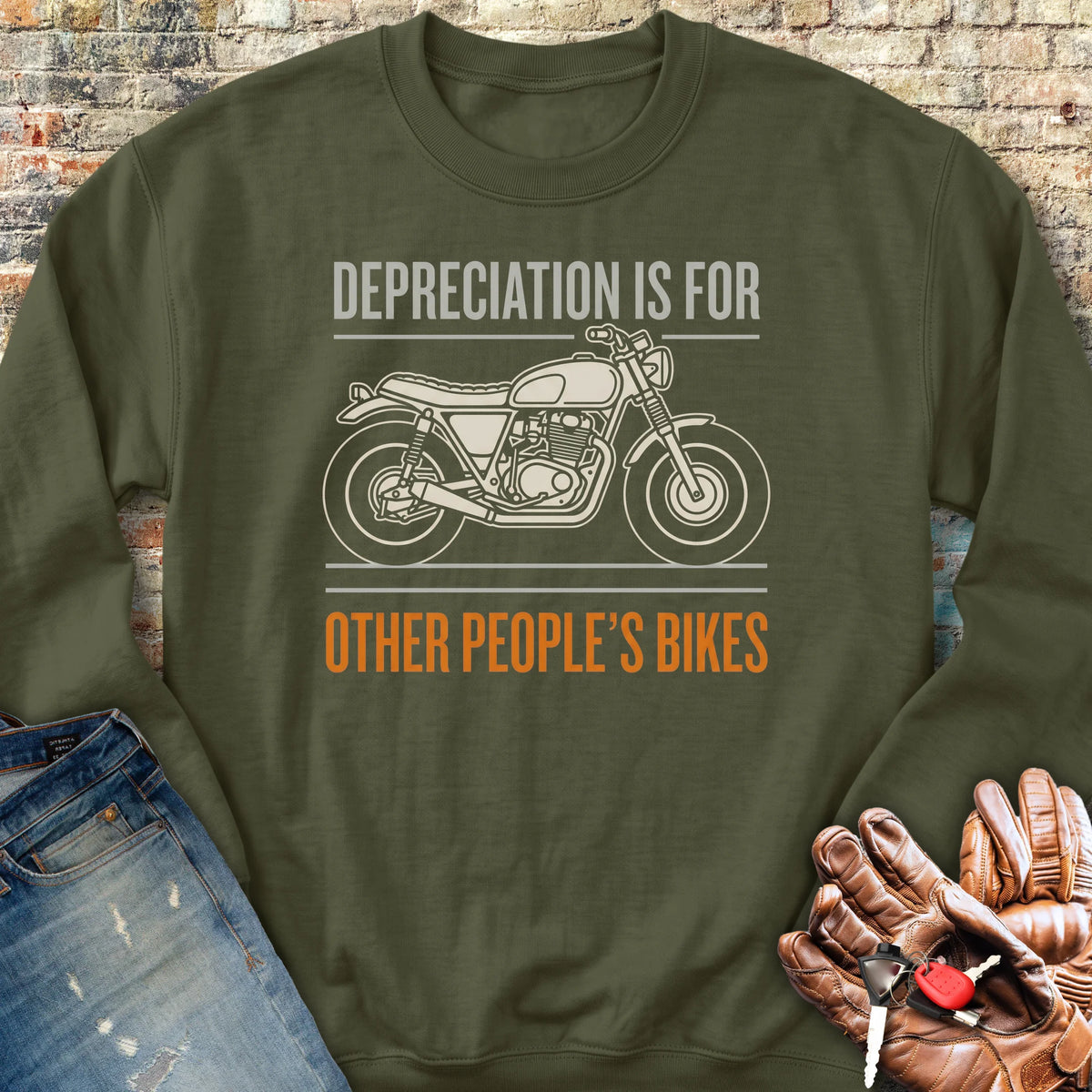 Depreciation Sweatshirt - Military Green