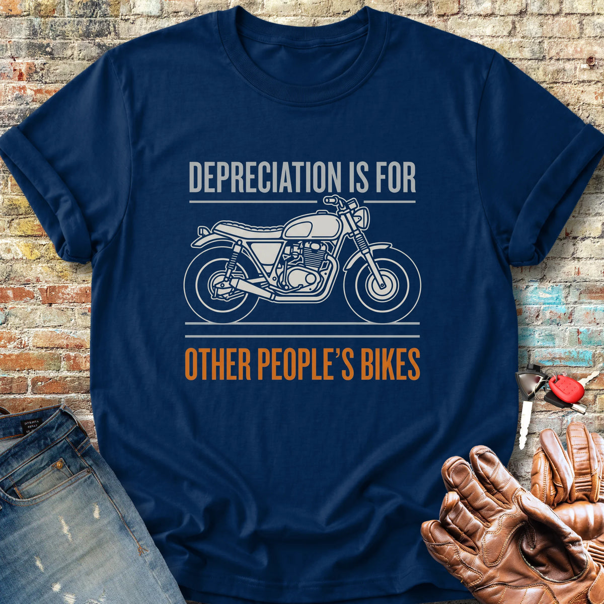 Depreciation Classic T-Shirt - Navy