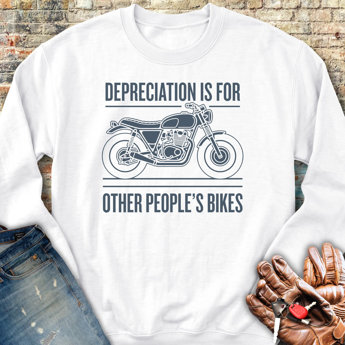 Depreciation Sweatshirt - White
