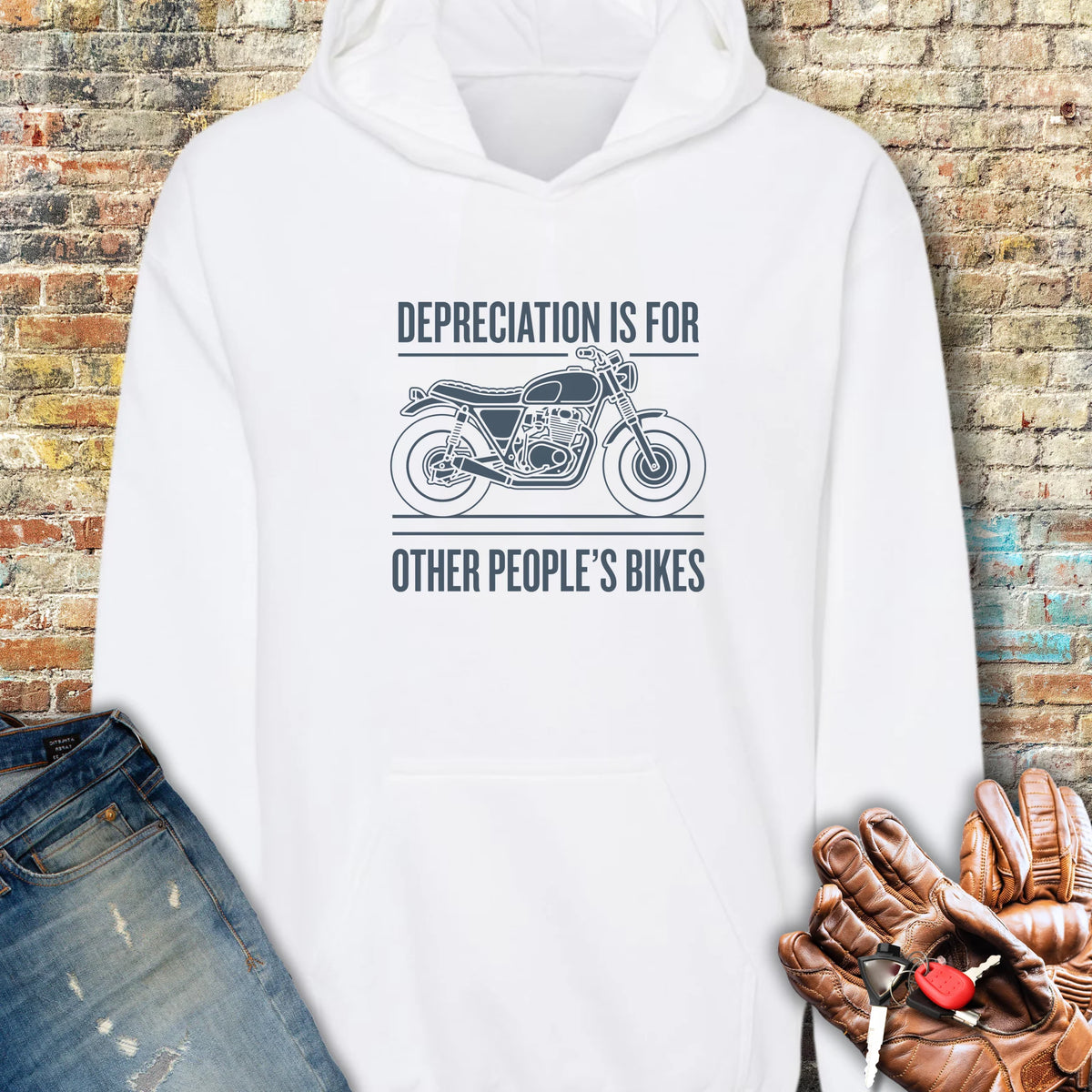 Depreciation Hoodie - White