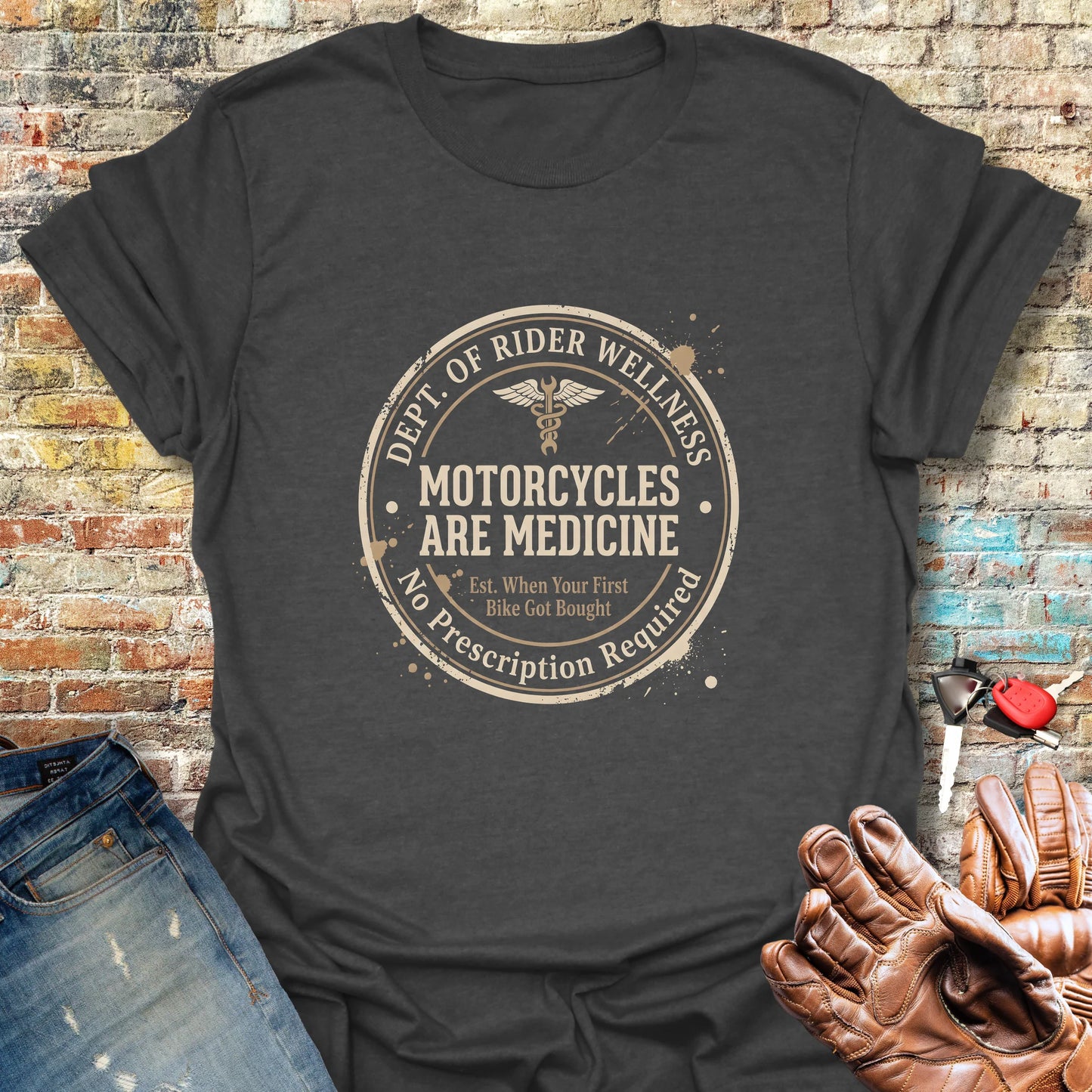 Dept. of Rider Wellness T-Shirt - Dark Heather