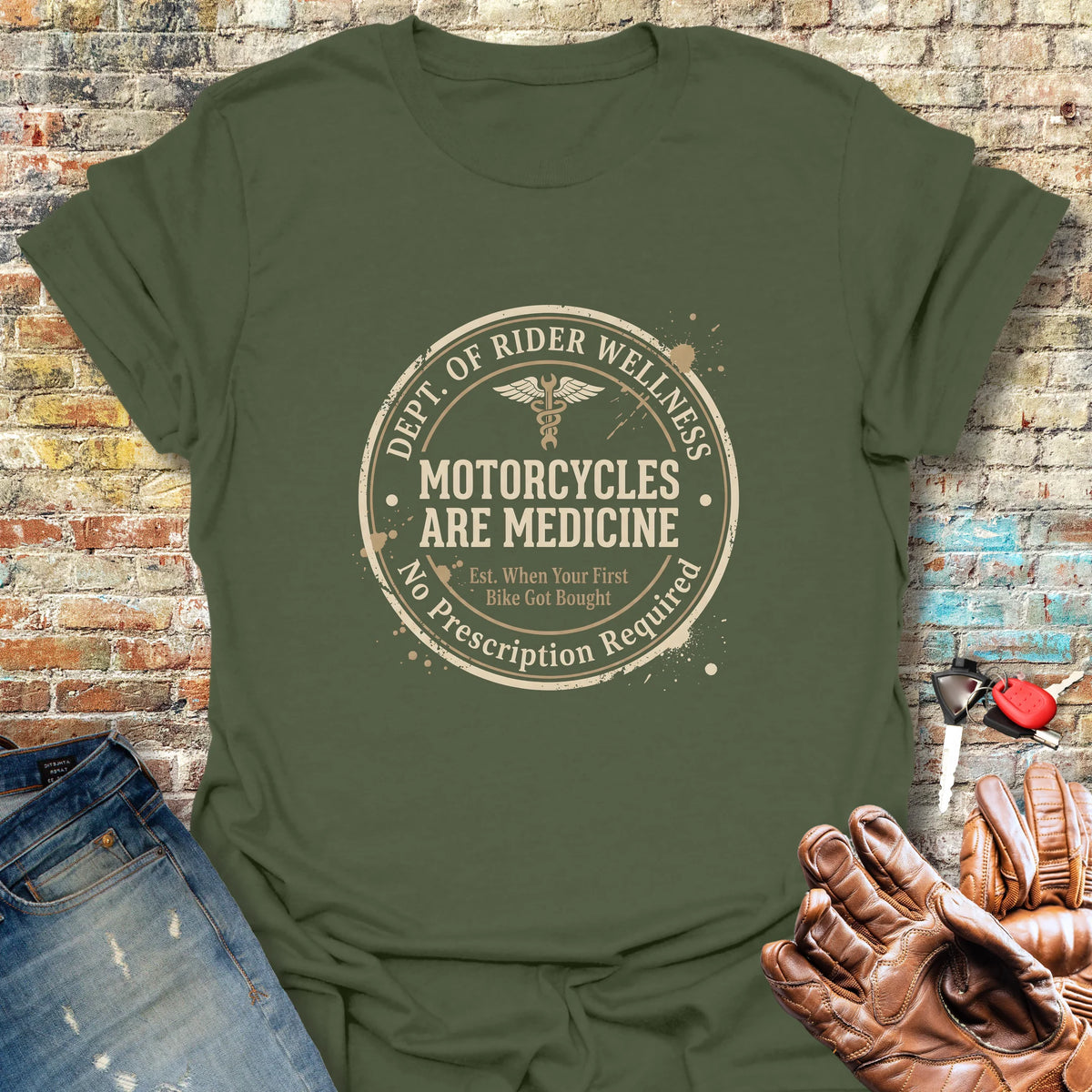 Dept. of Rider Wellness - Military Green