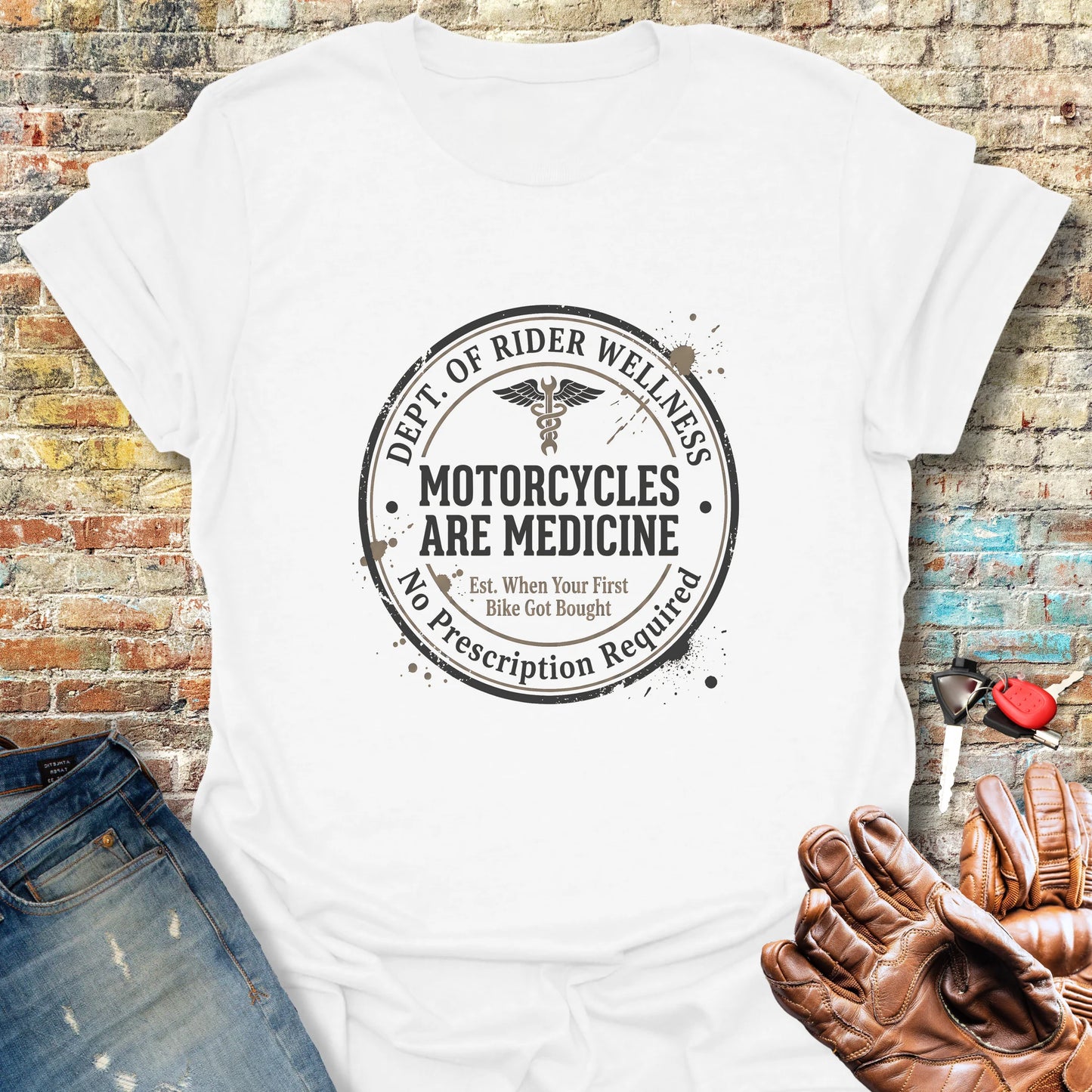 Dept. of Rider Wellness T-Shirt - White