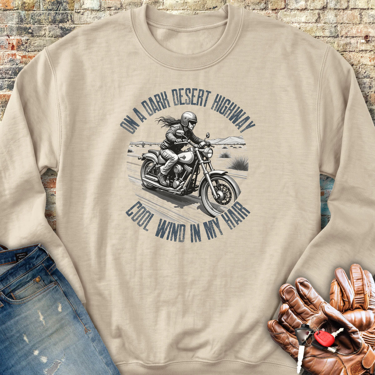 Desert Highway Sweatshirt - Sand