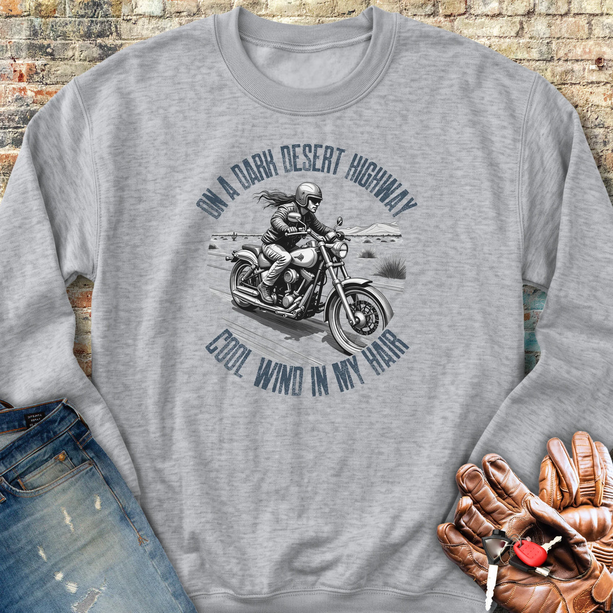 Desert Highway Sweatshirt - Sport Grey