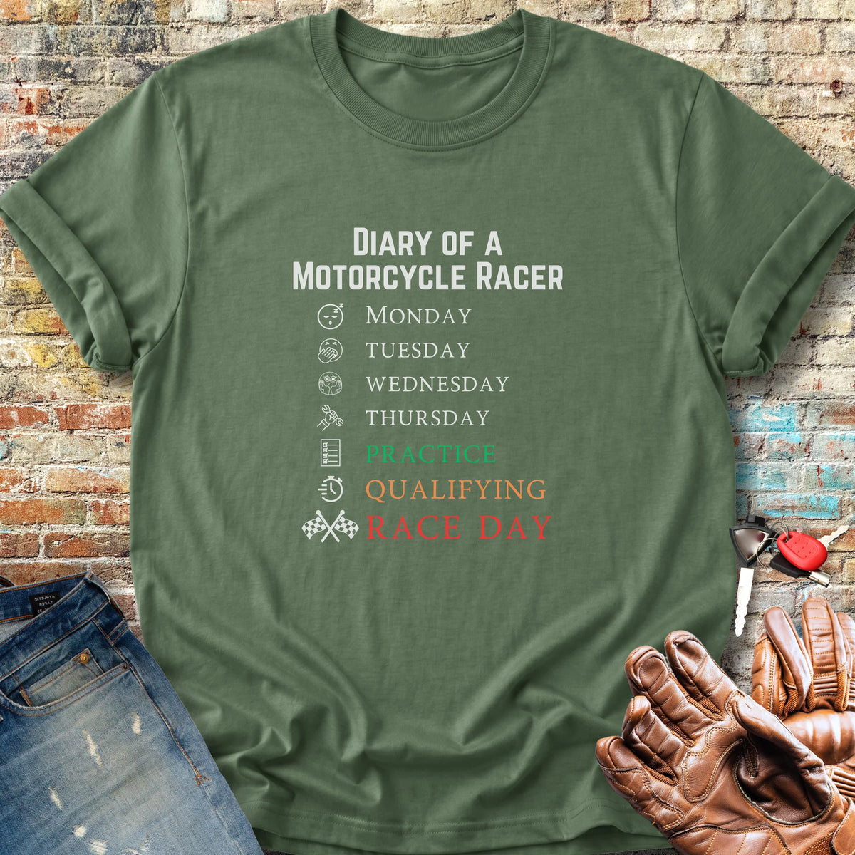 Diary Classic T-Shirt - Military Green