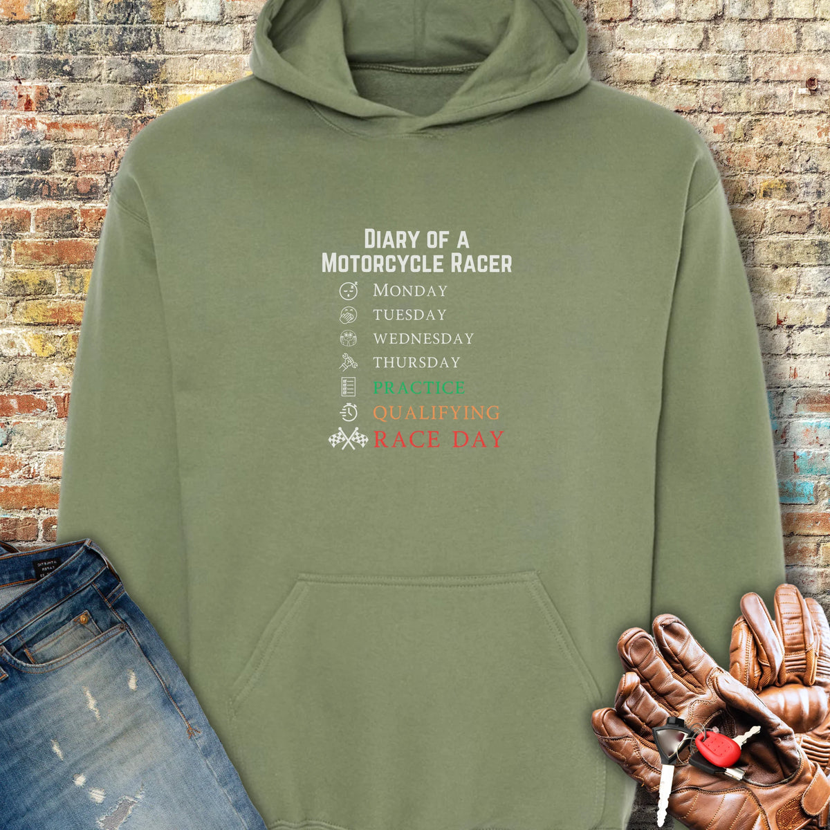 Diary Hoodie - Military Green