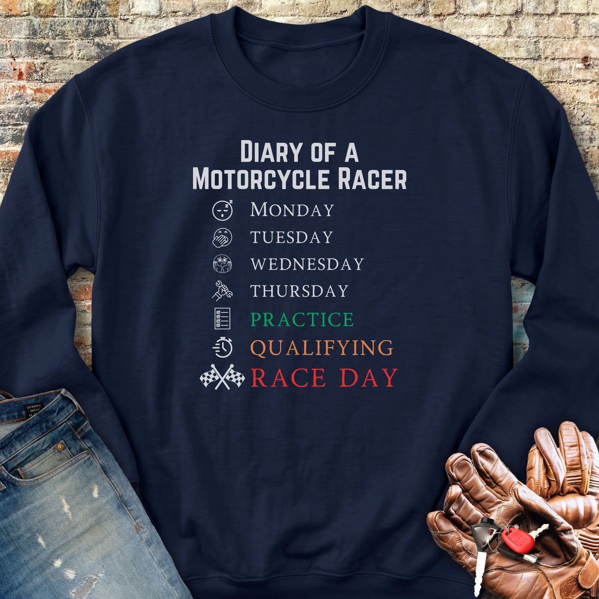 Diary Sweatshirt - Navy