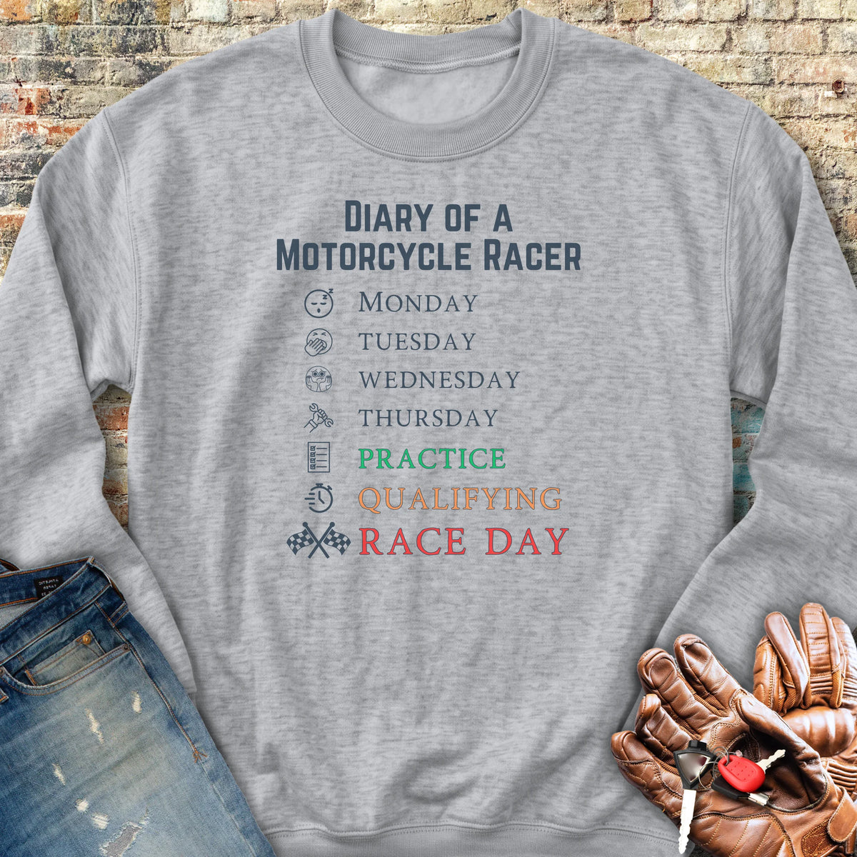 Diary Sweatshirt - Sport Grey
