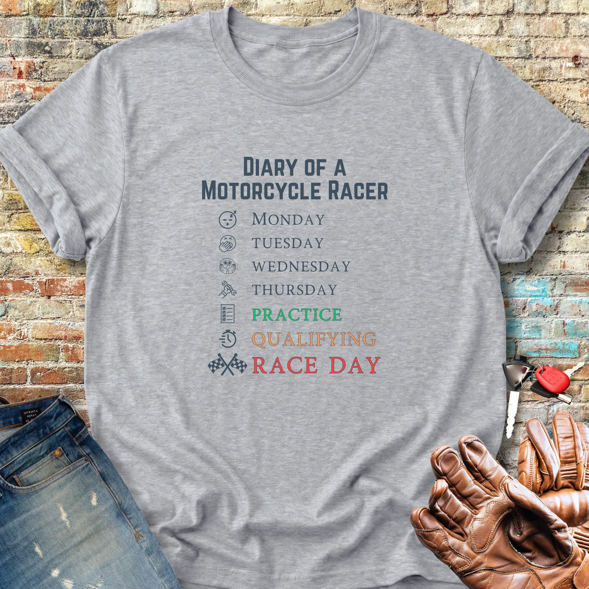 Diary Classic T-Shirt - Sport Grey