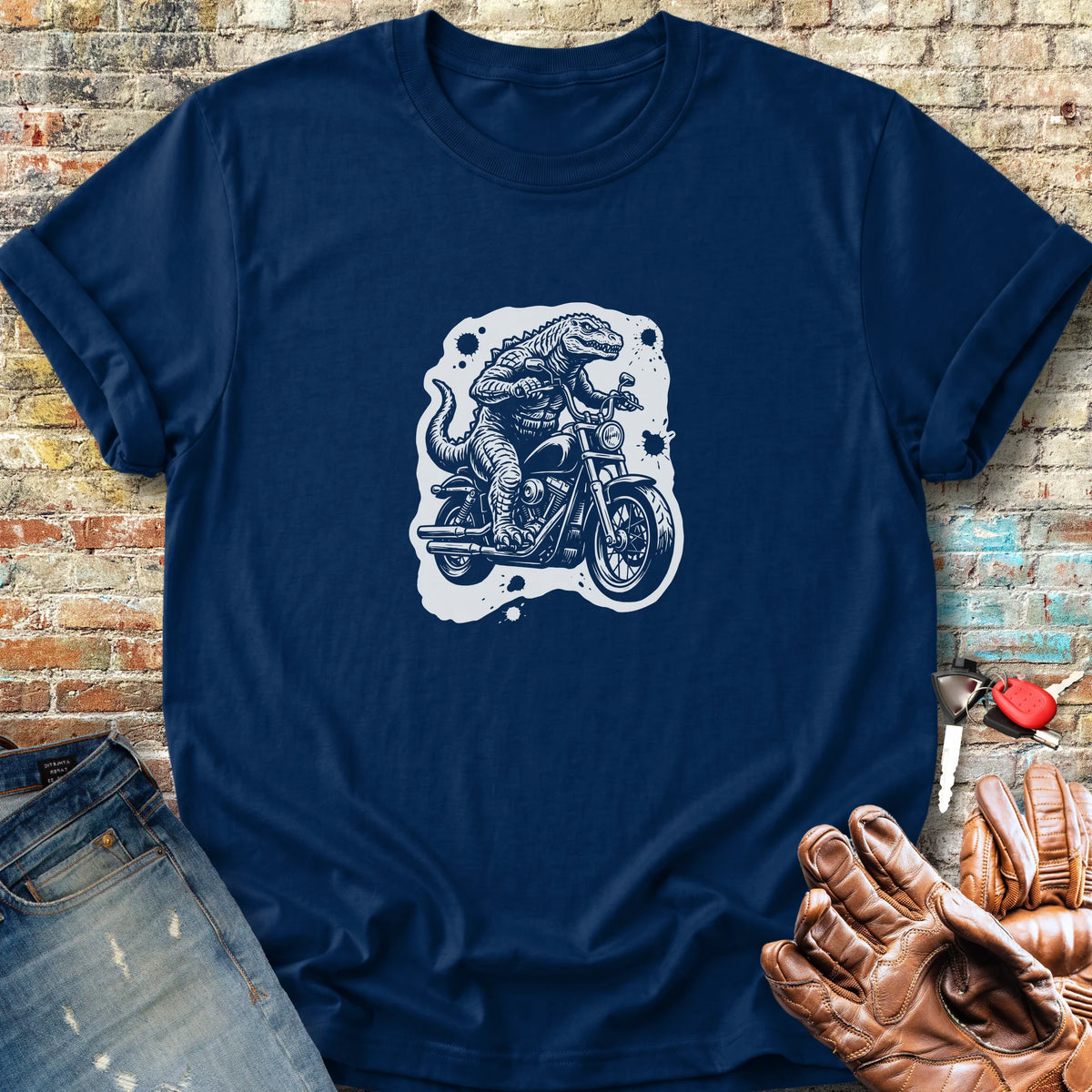 Dino Ride Classic T-Shirt - Navy