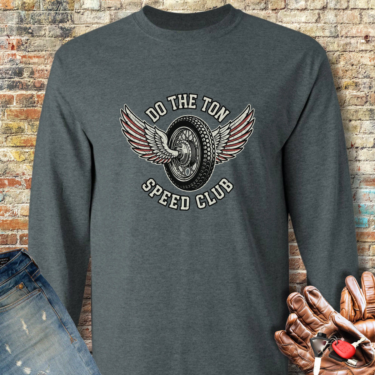 Do The Ton Long Sleeve T-Shirt - Dark Heather
