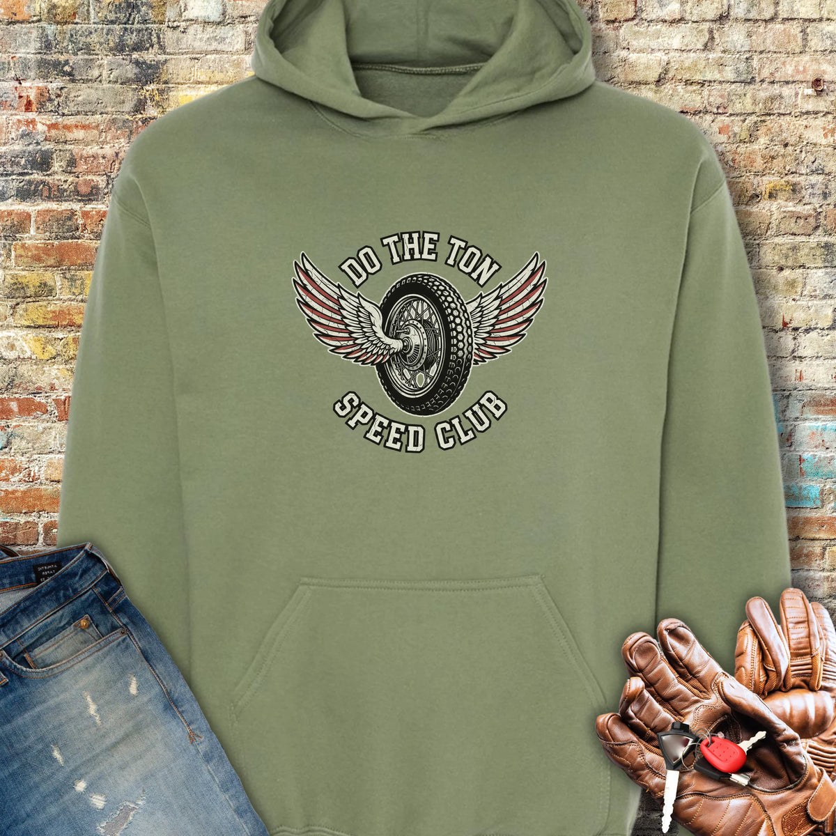 Do The Ton Hoodie - Military Green
