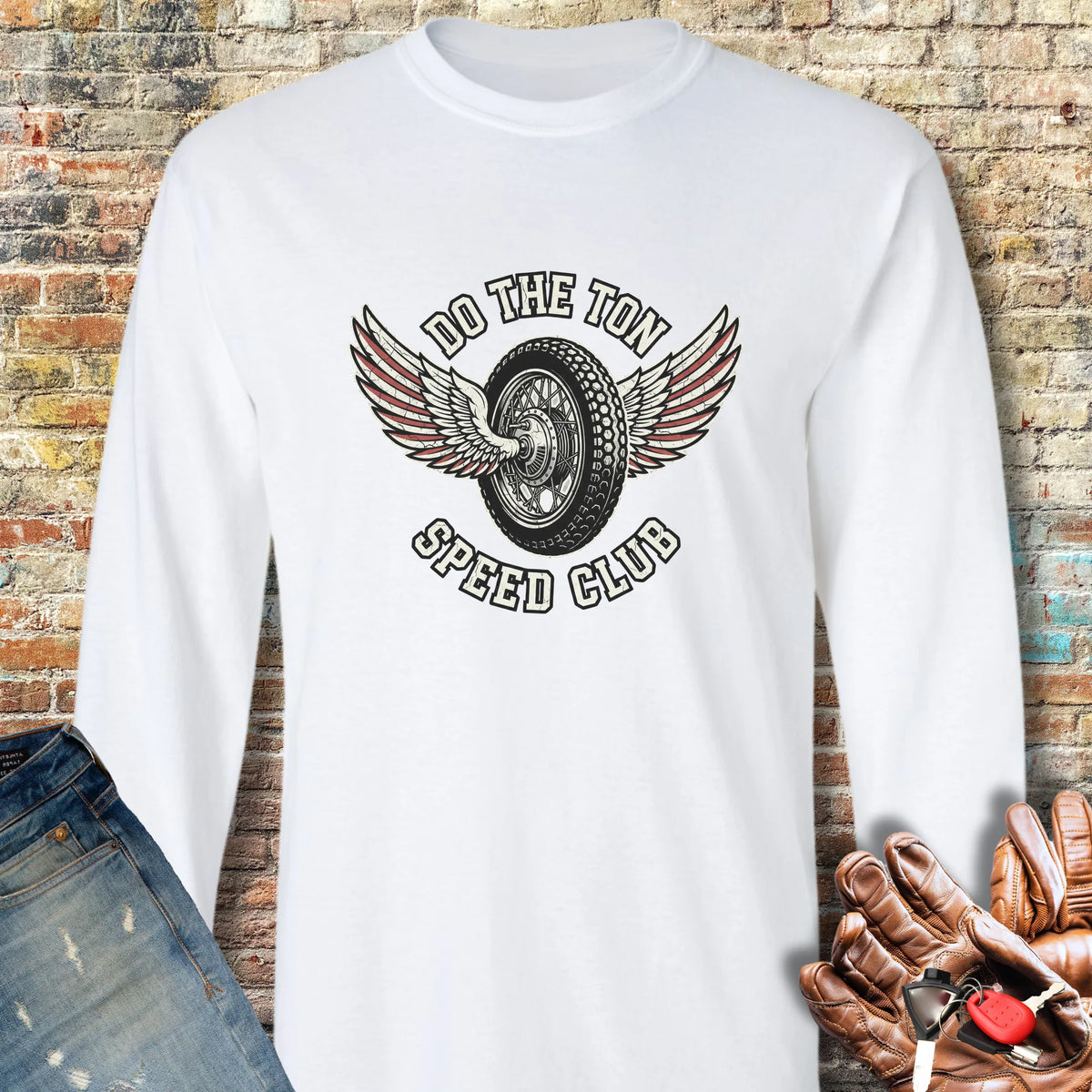 Do The Ton Long Sleeve T-Shirt - White