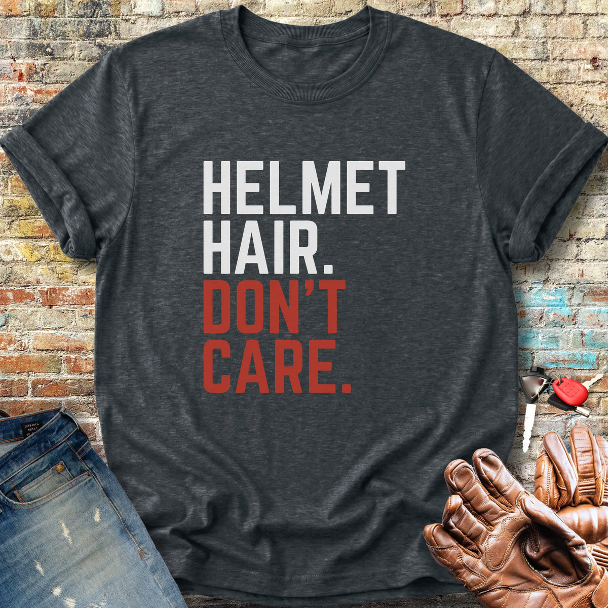 Don't Care Classic T-Shirt - Dark Heather