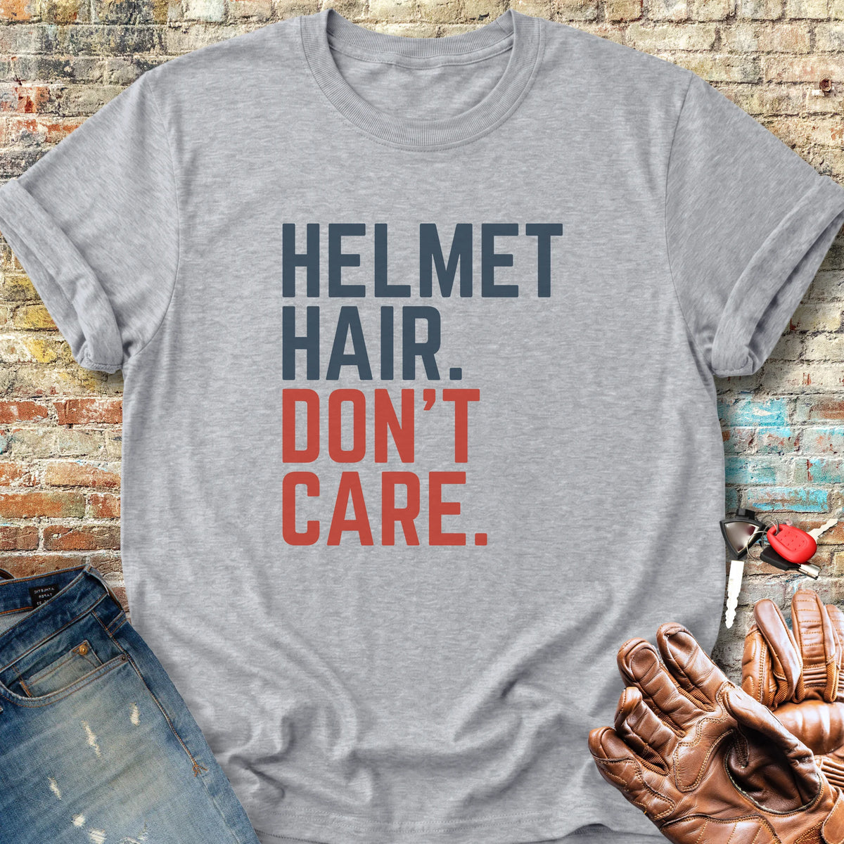 Don't Care Classic T-Shirt - Sport Grey