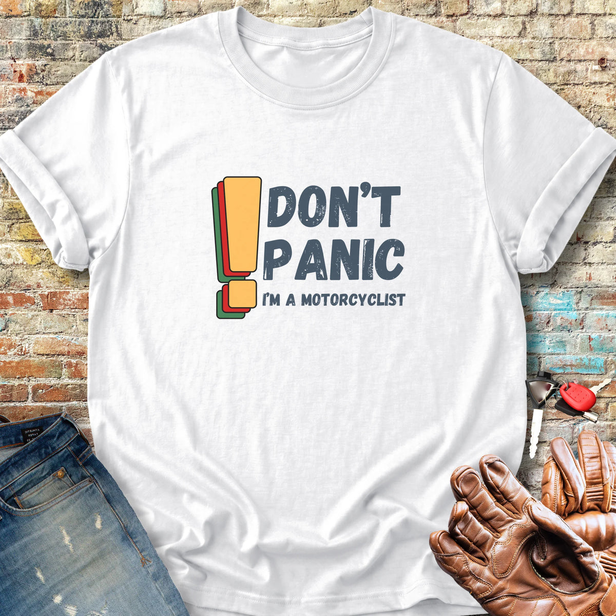 Don't Panic! Classic T-Shirt - White