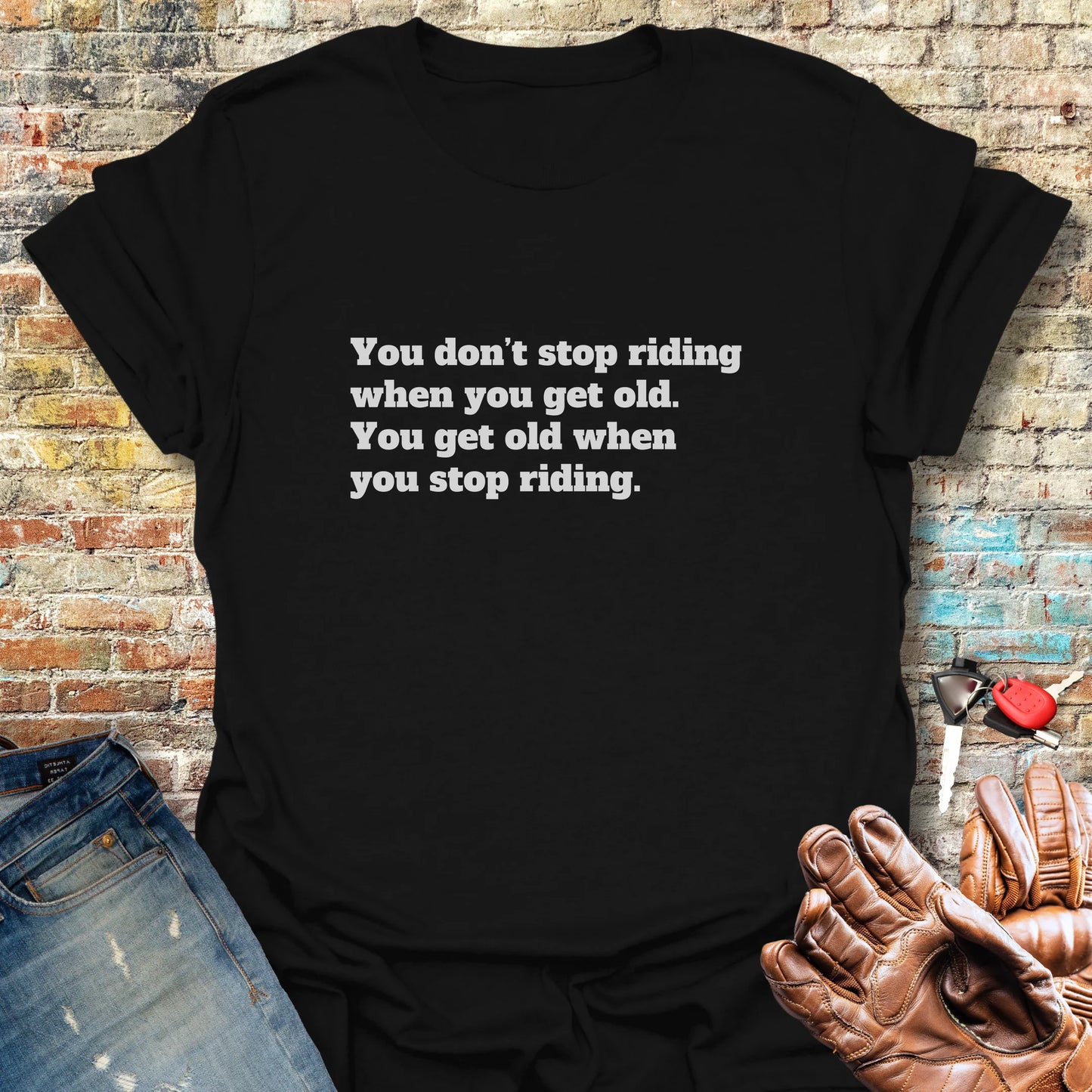 Don't Stop Riding T-Shirt - Black