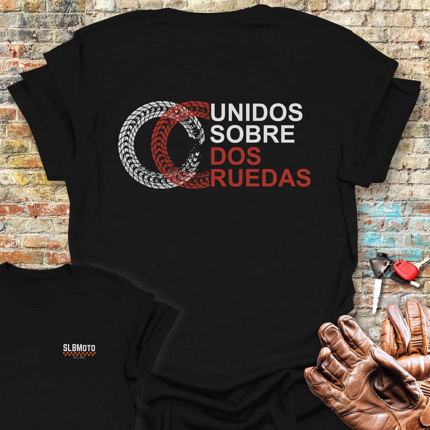 Dos Ruedas Back Print T-Shirt - Black