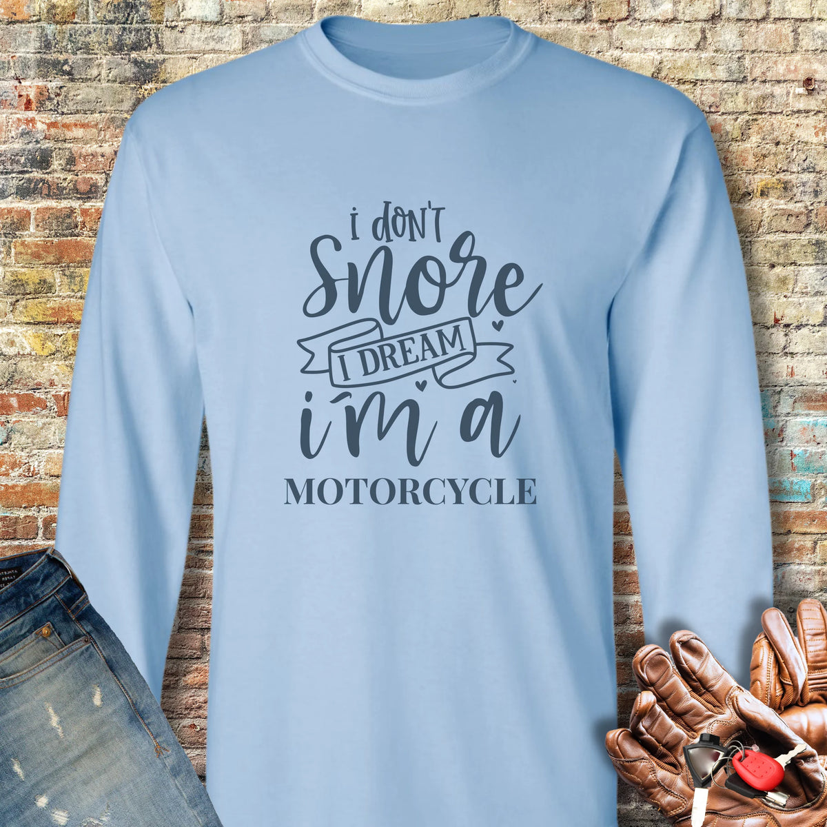 Dream Long Sleeve T-Shirt - Light Blue