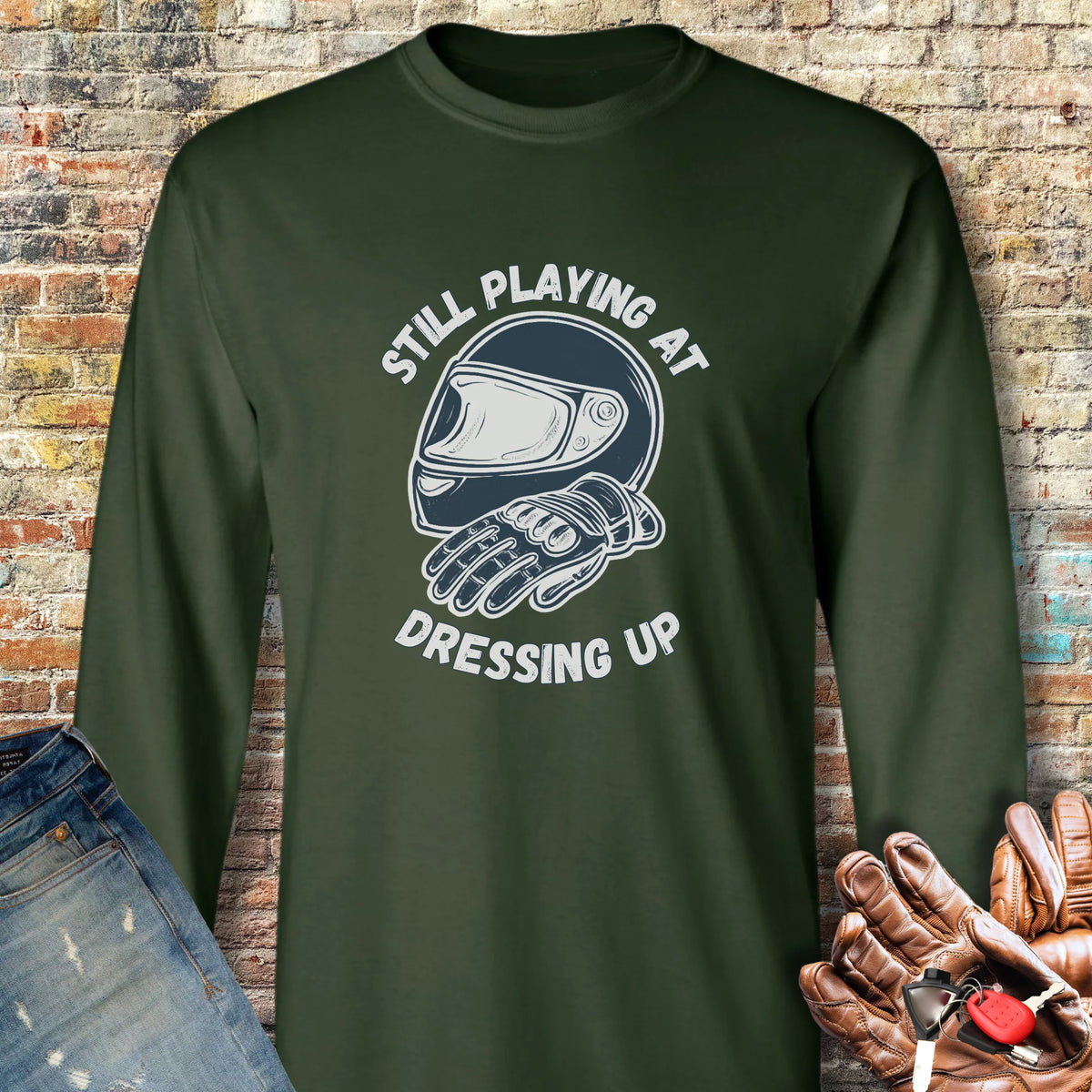 Dressing Up Long Sleeve T-Shirt - Forest Green