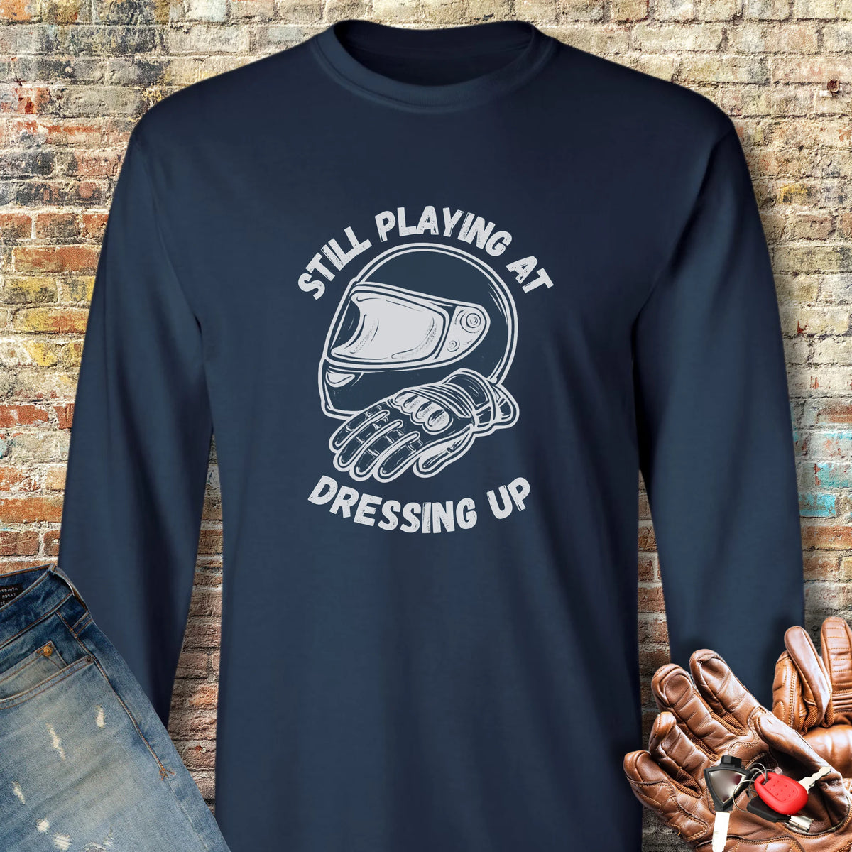 Dressing Up Long Sleeve T-Shirt - Navy