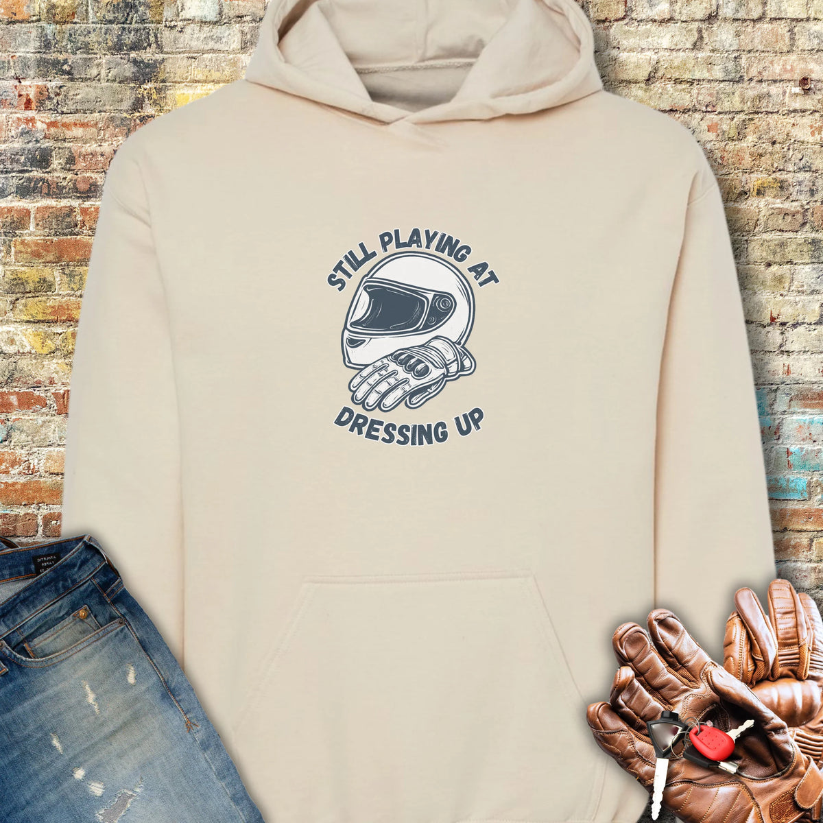 Dressing Up Hoodie - Sand
