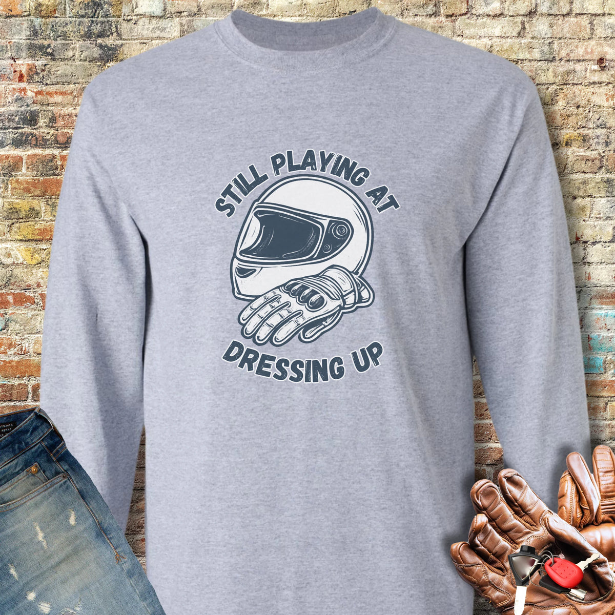 Dressing Up Long Sleeve T-Shirt - Sport Grey