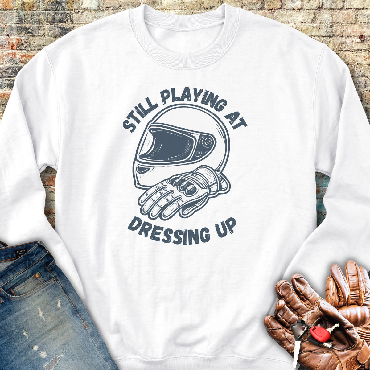 Dressing Up Sweatshirt - White
