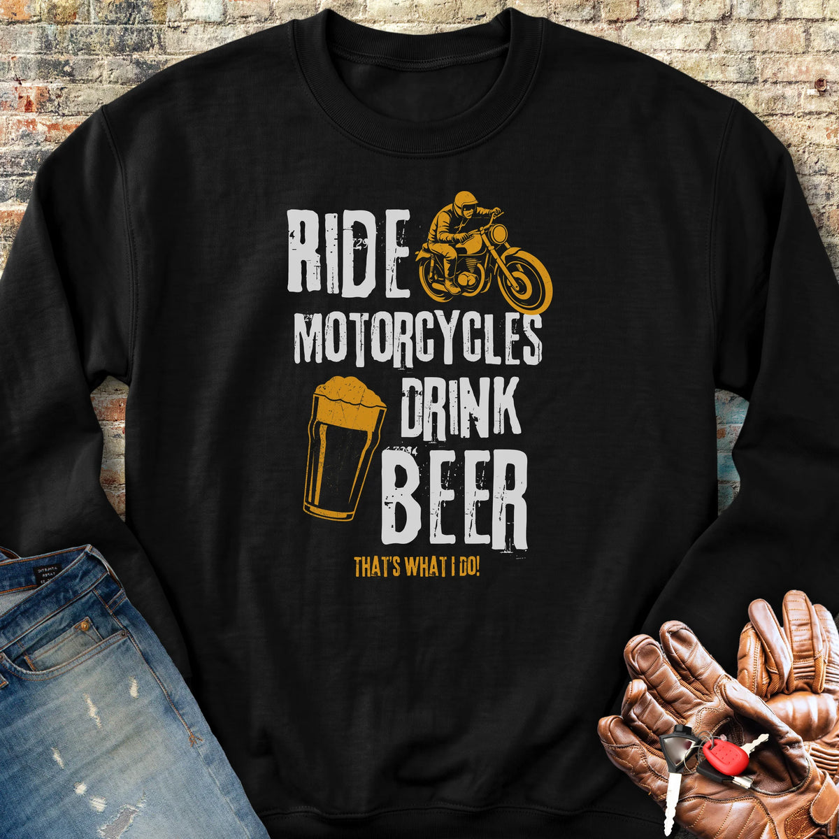 Drink Beer Sweatshirt - Black