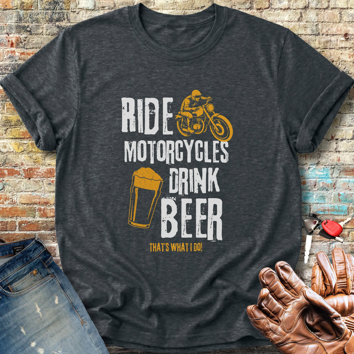 Drink Beer Classic T-Shirt - Dark Heather