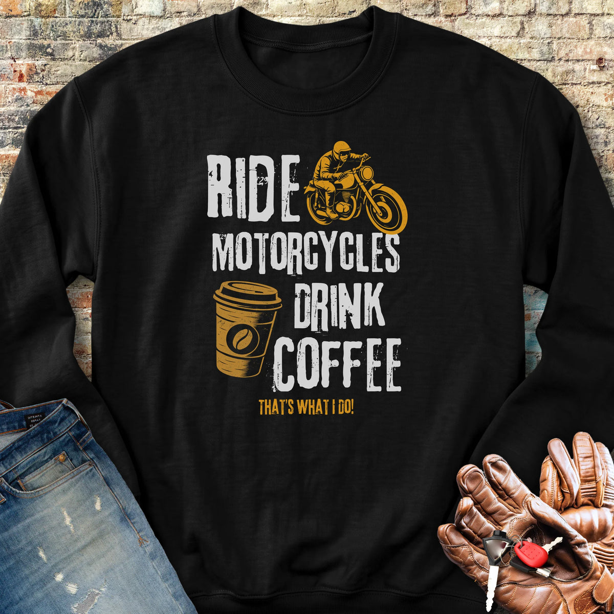 Drink Coffee Sweatshirt - Black