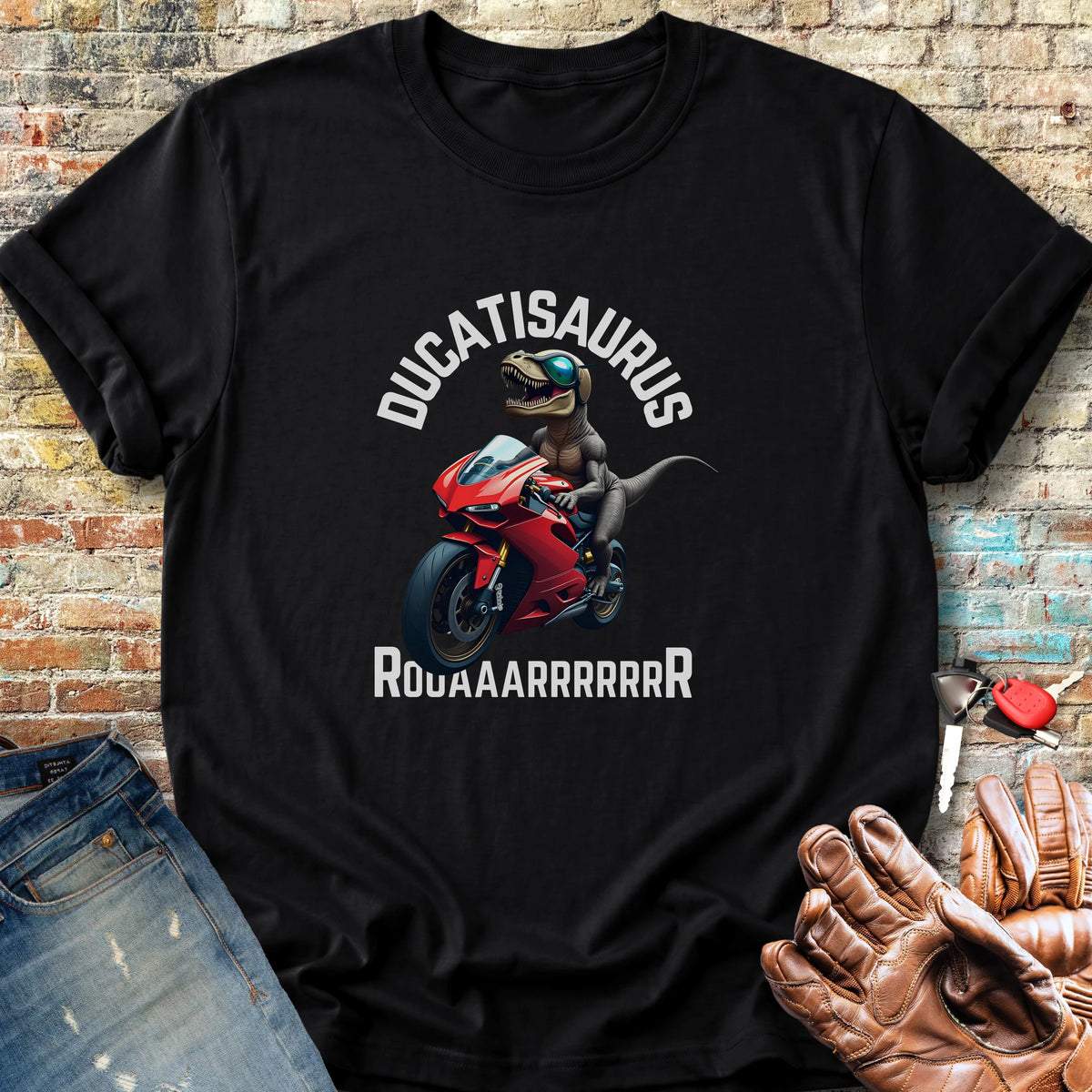 Ducatisaurus (Colour) Classic T-Shirt - Black
