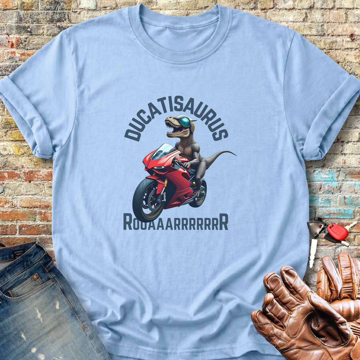 Ducatisaurus (Colour) Classic T-Shirt - Light Blue