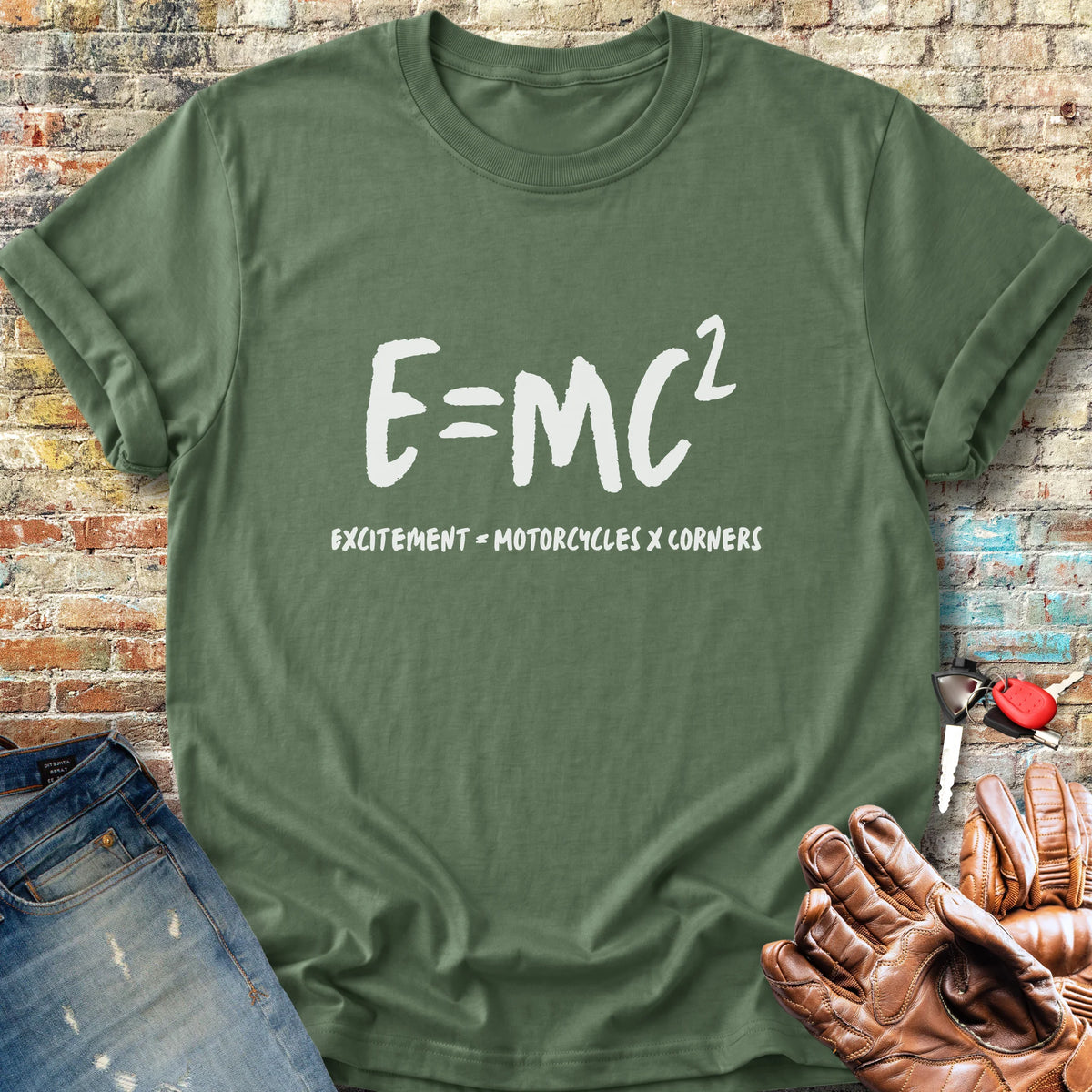 E=MC2 Classic T-Shirt - Military Green