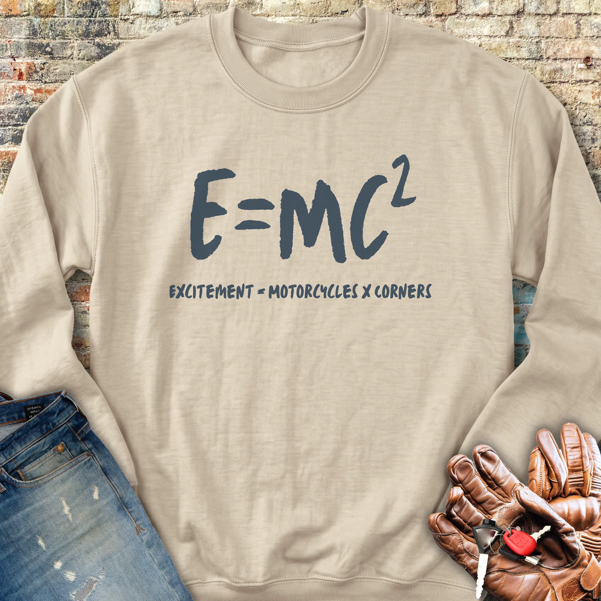 E=MC2 Sweatshirt - Sand