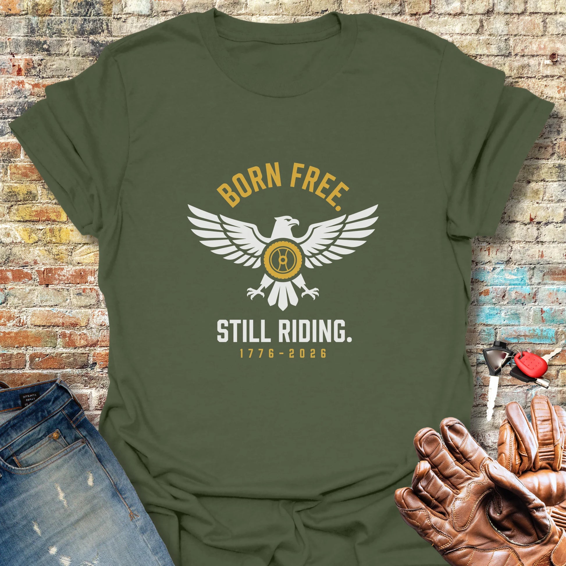 Eagle 250th T-Shirt - Military Green