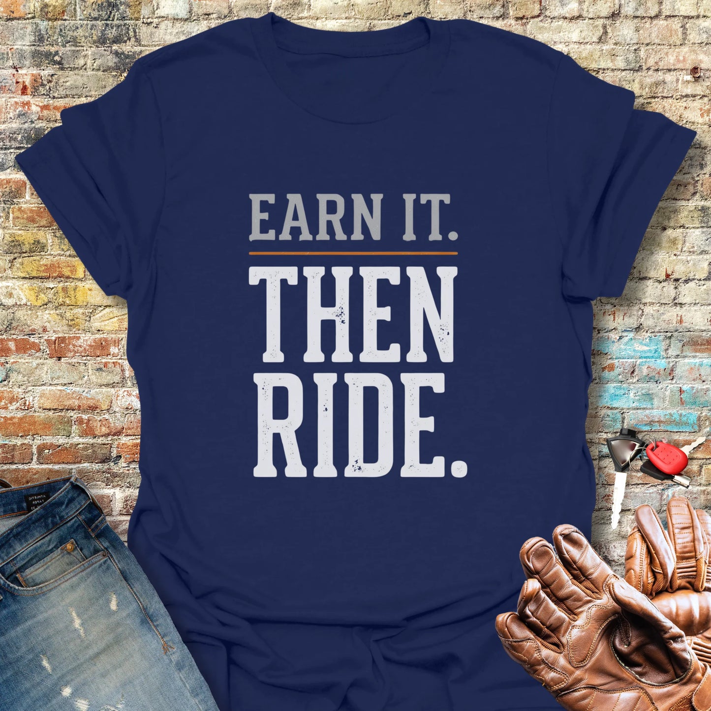 Earn It T-Shirt - Navy
