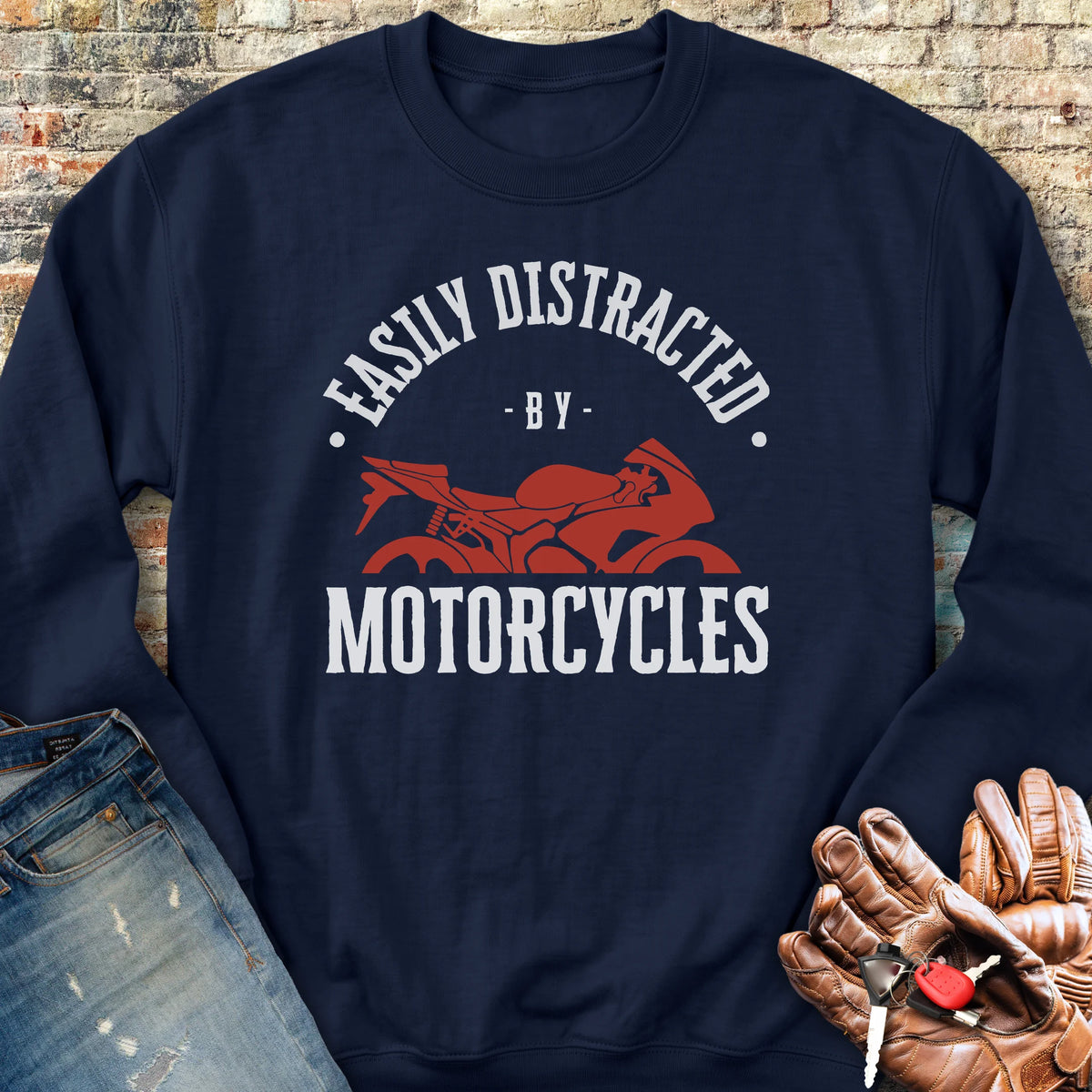 Distracted Sweatshirt - Navy