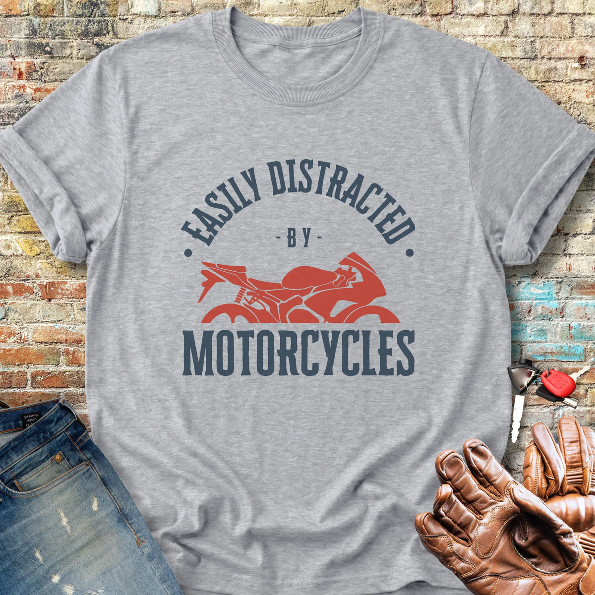 Distracted Classic T-Shirt - Sport Grey