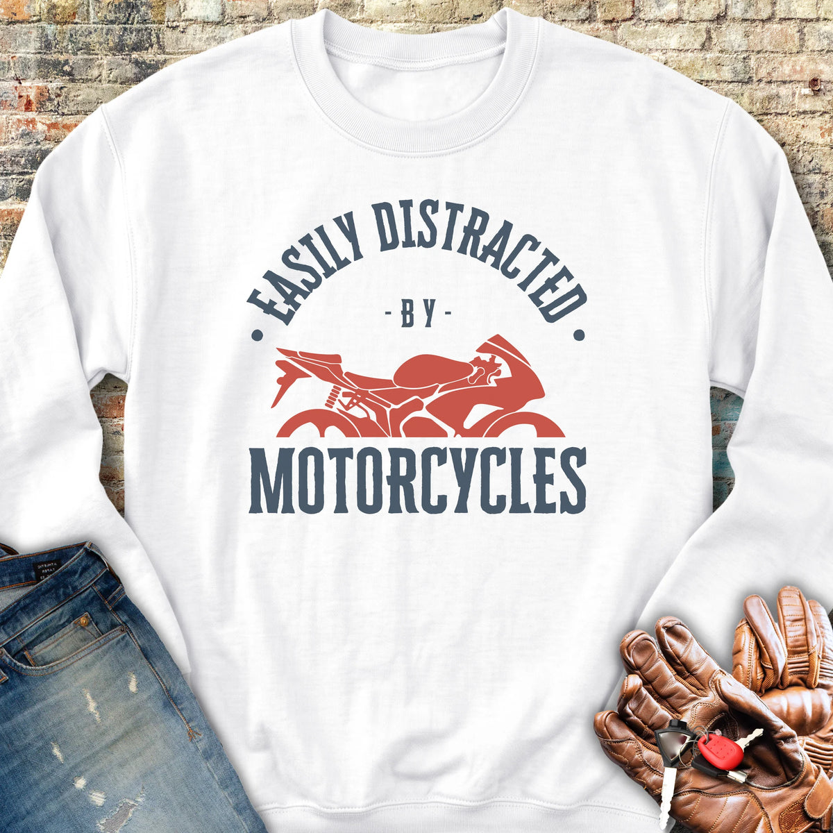 Distracted Sweatshirt - White