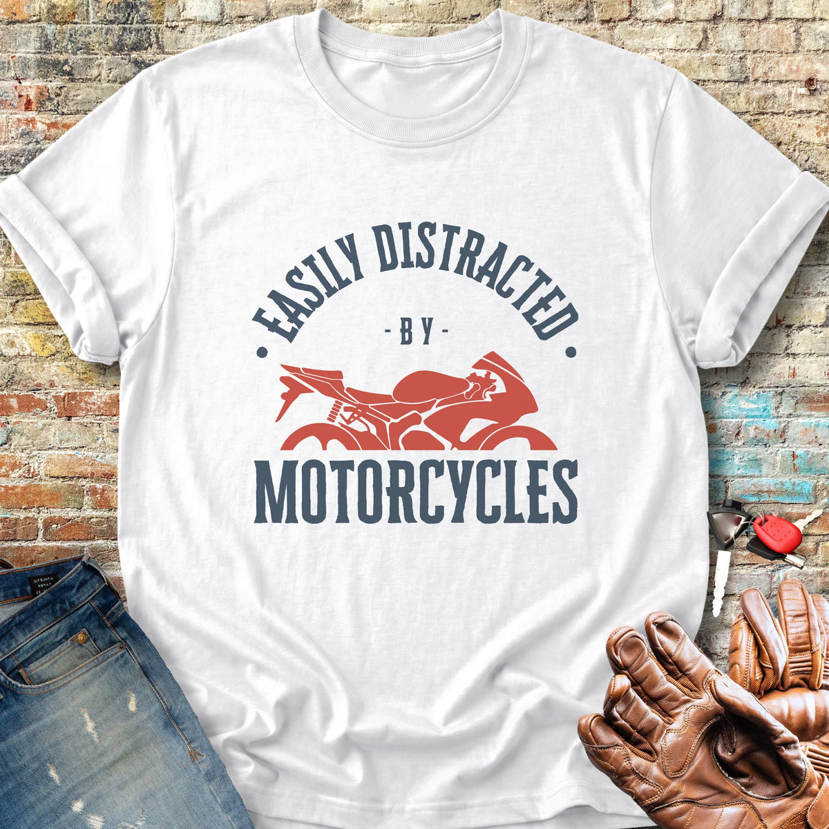 Distracted Classic T-Shirt - White