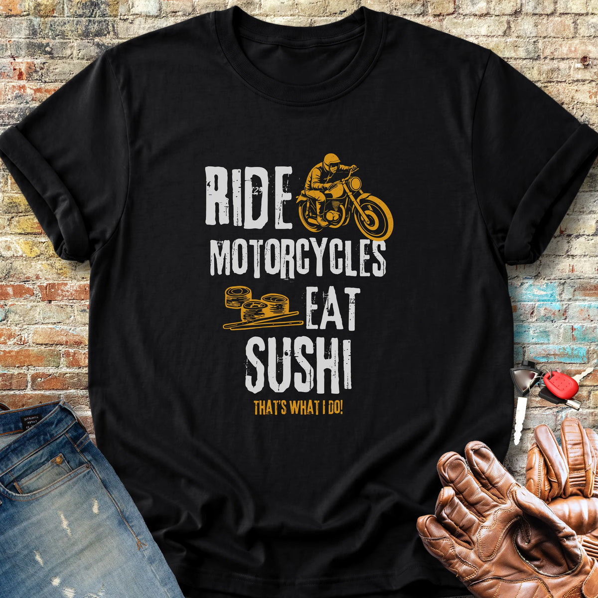 Eat Sushi Classic T-Shirt - Black